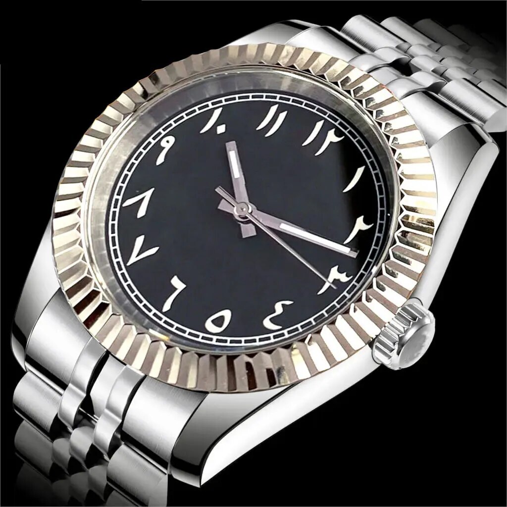 36mm 39mm Arabic Numerals Black Dial NH35 PT5000 Automatic Diver Men Watch 2024