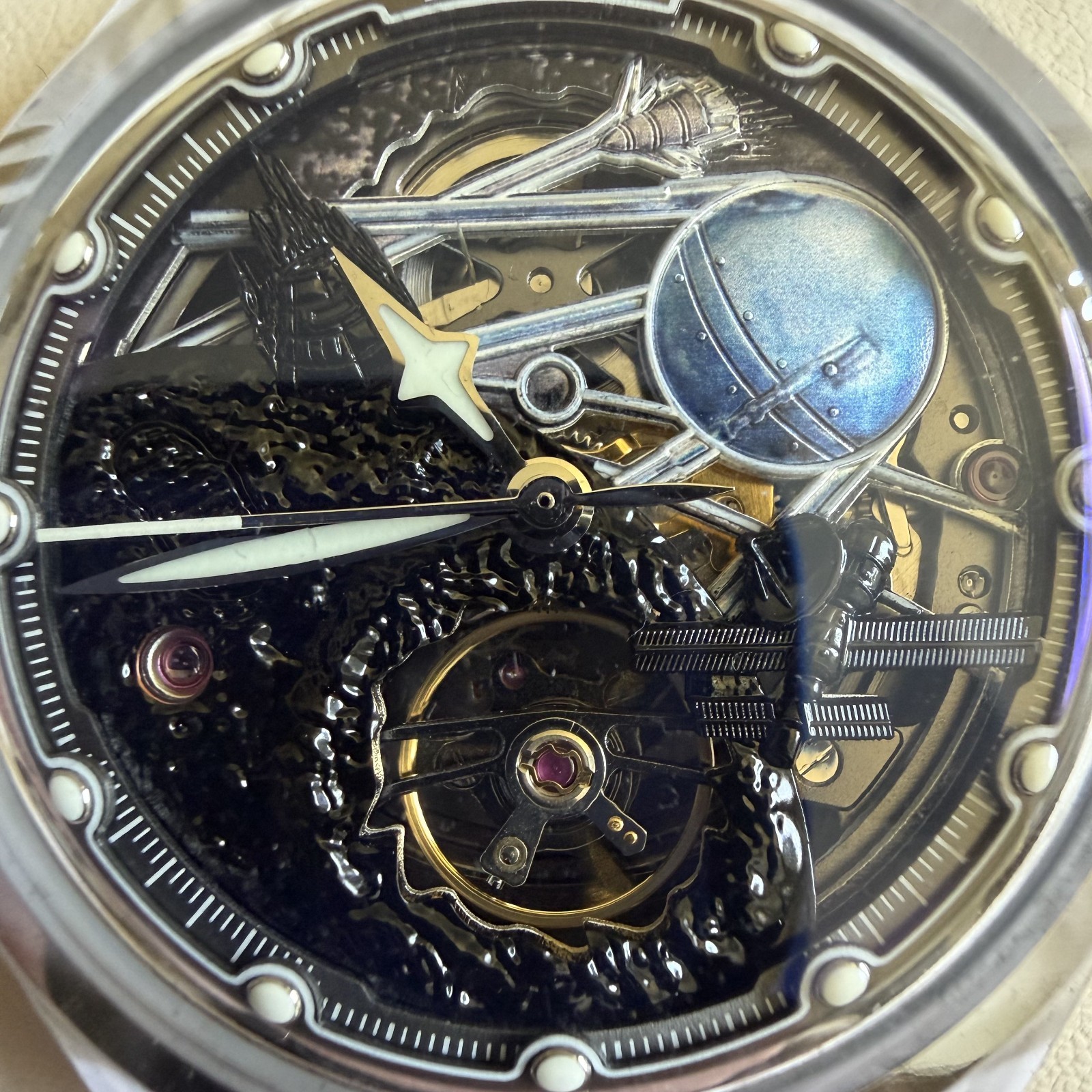 Invicta Celestial Naosia 69527 Men Watch 40mm Automatic Skeleton Dial NEW