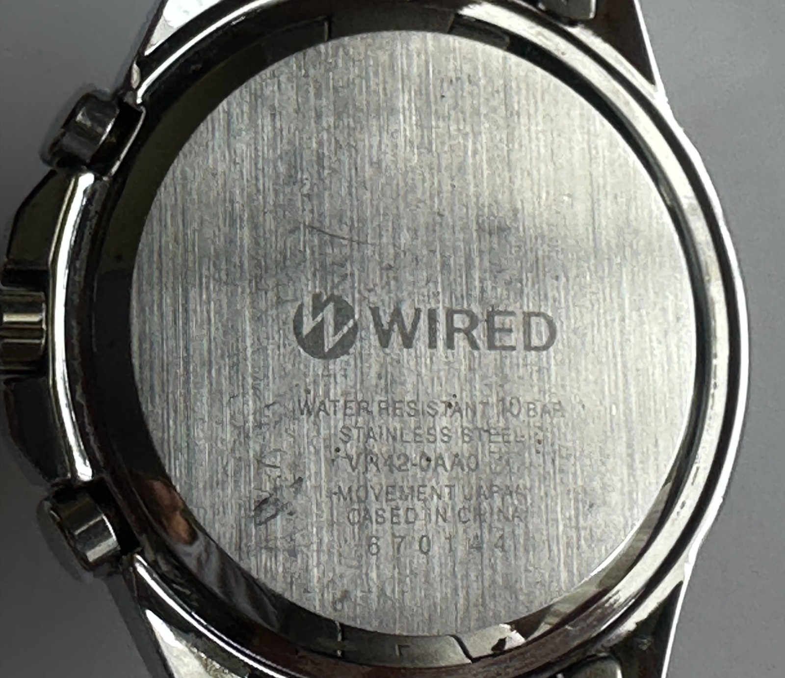 Seiko Wired VR42-0AA0 Solar Chronograph Men’s Watch From Japan Watch Only