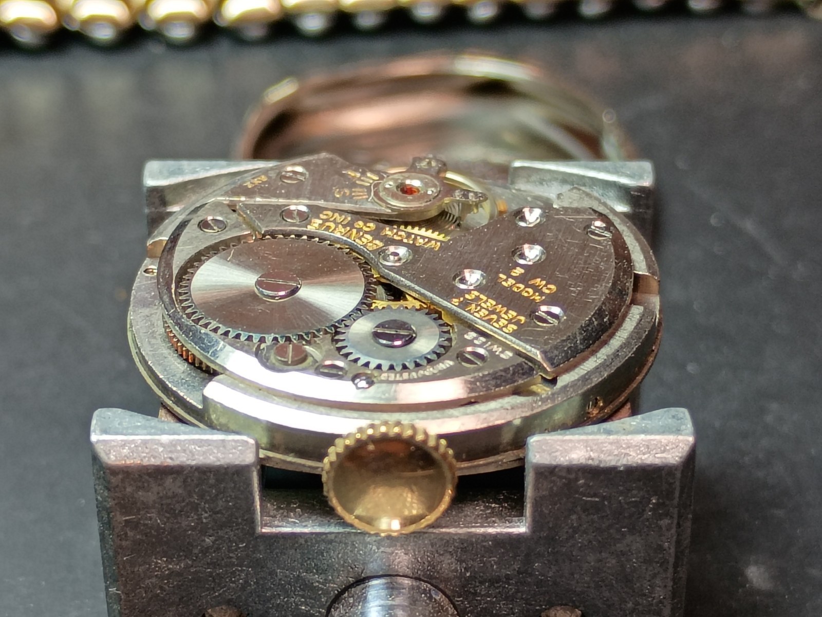 Vintage Benrus CW2 Jeweled Diamond Ruby 10k RGP Men’s Manual Watch – WORKS