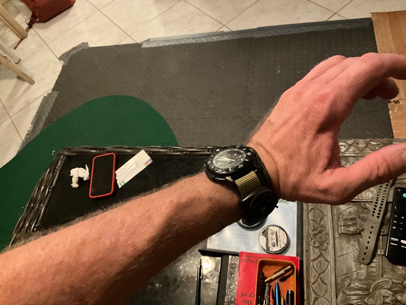 Custom Everglades Survival Watch -Luminox original vintage w/ 2 bands & Compass