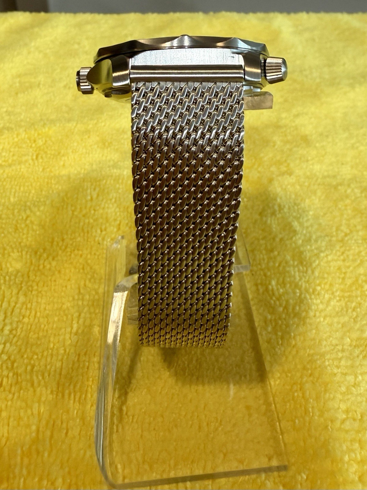WD007ST Automatic Diver Watch-Brown/Bronze Dial Mesh Bracelet NH35 Movement-NEW