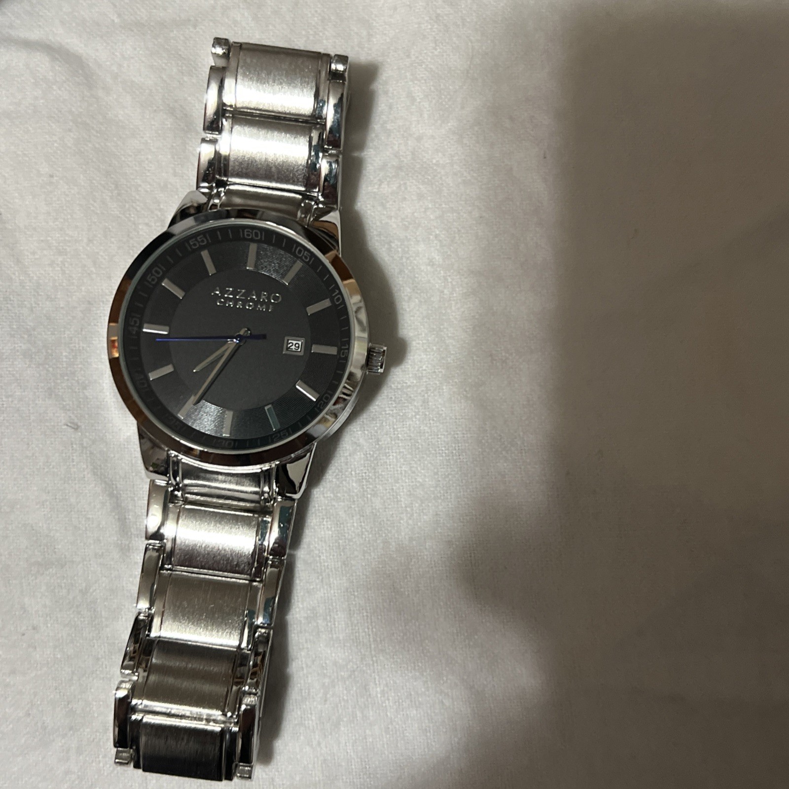 Chrome Azzaro Parfums CHO002M New Battery Mens Watch 45MM 7.5″