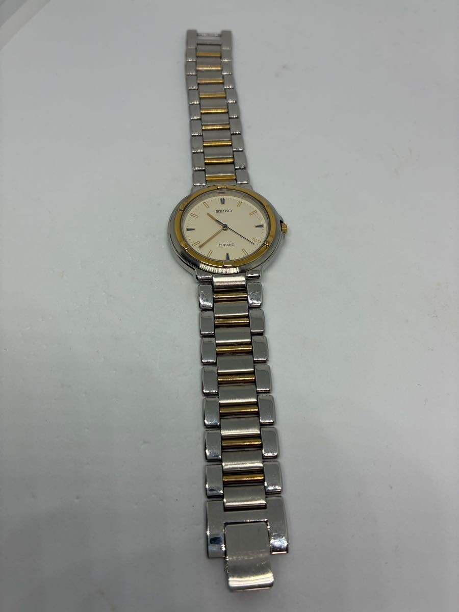 SEIKO LUCENT Watch A stylish piece with a combination color New battery replaced