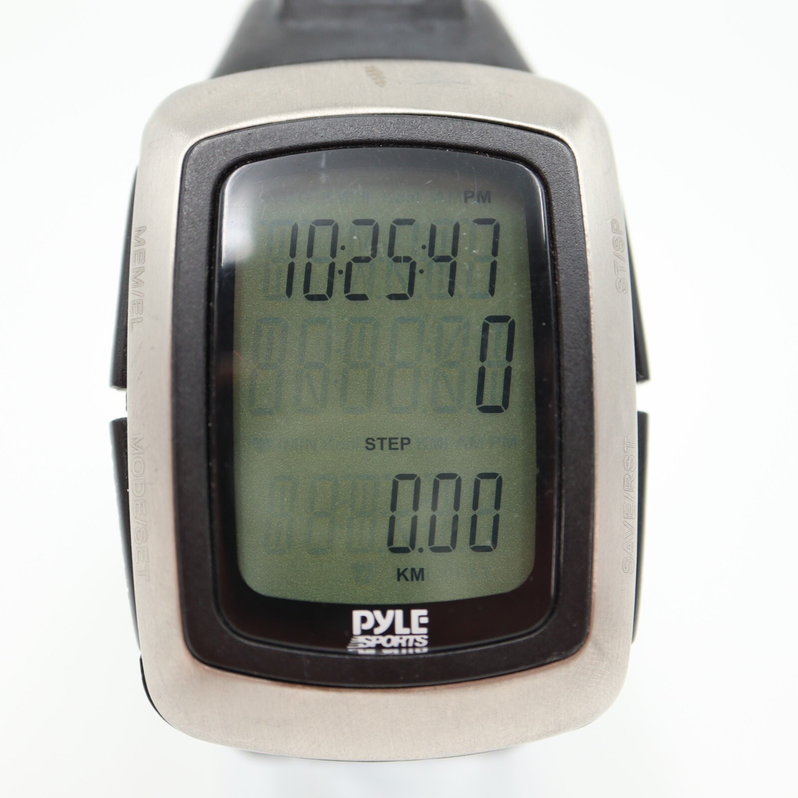 Pyle Sports Digital Watch 35mm Heart Rate Steps Alarm Chrono w New Battery