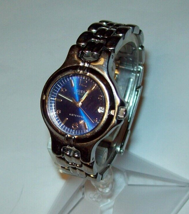 Guess Women’s WaterPro (100 meters/330 ft) H-Link Deep Purple Dial Watch w/ Date