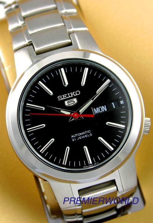 Seiko 5 Automatic Men’s SNKA07 SNKA07K1 Black Dial Stainless Watch