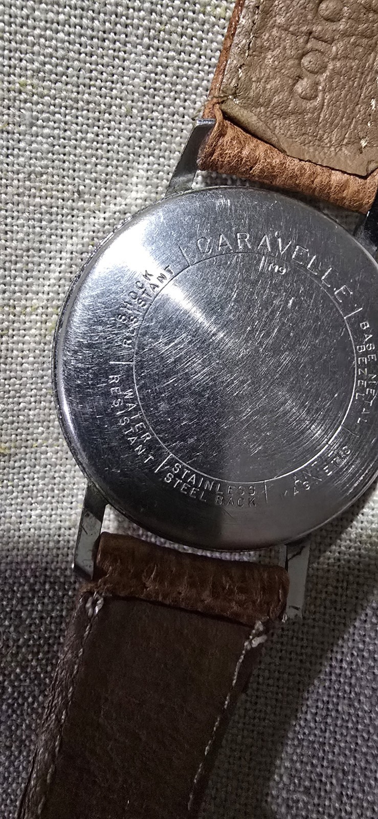 Vintage Caravelle by Bulova Manual Wind Water Resistant Men’s Watch Runs