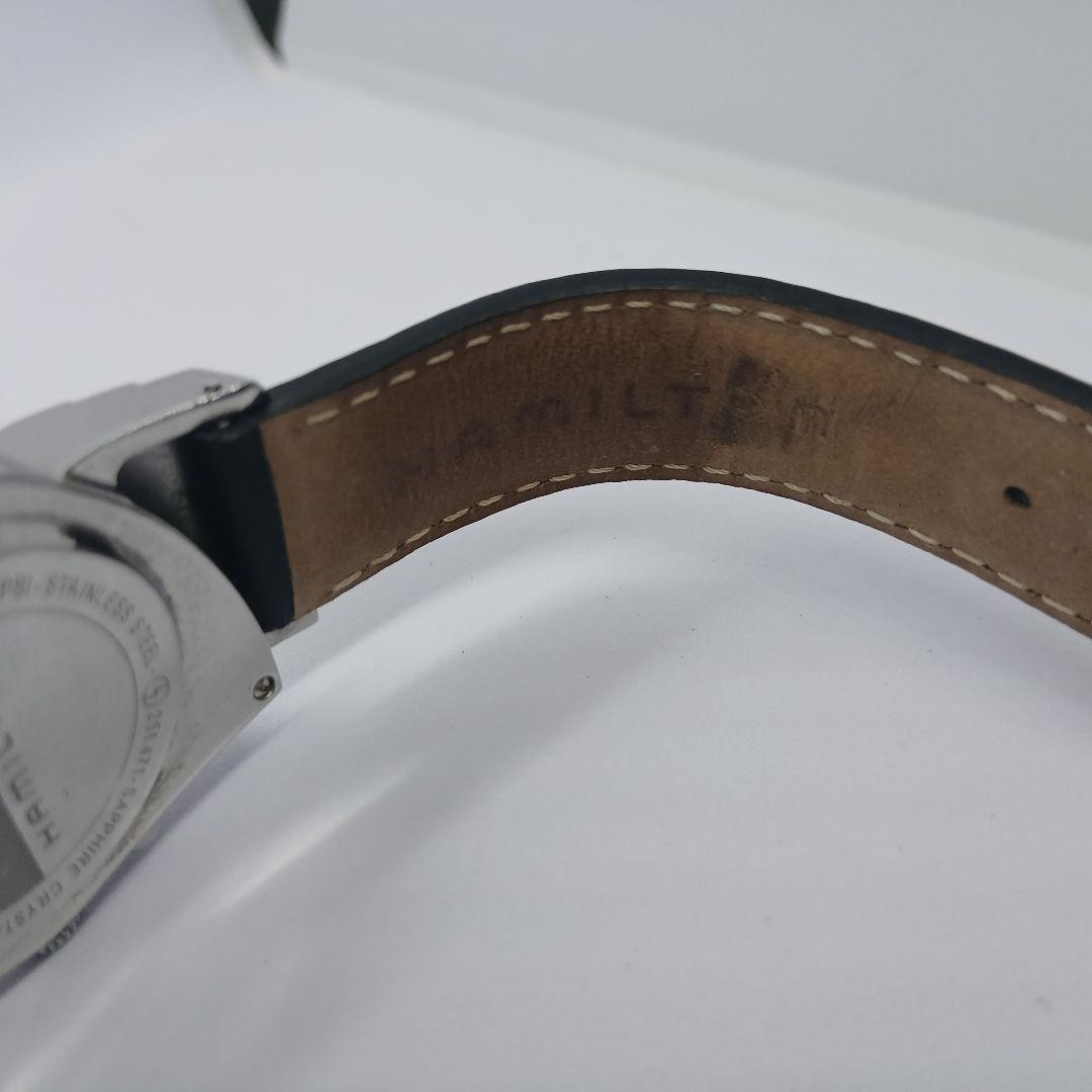 NEW Battery HAMILTON Ventura Chronograph H24412732 Quartz Black Dial black belt