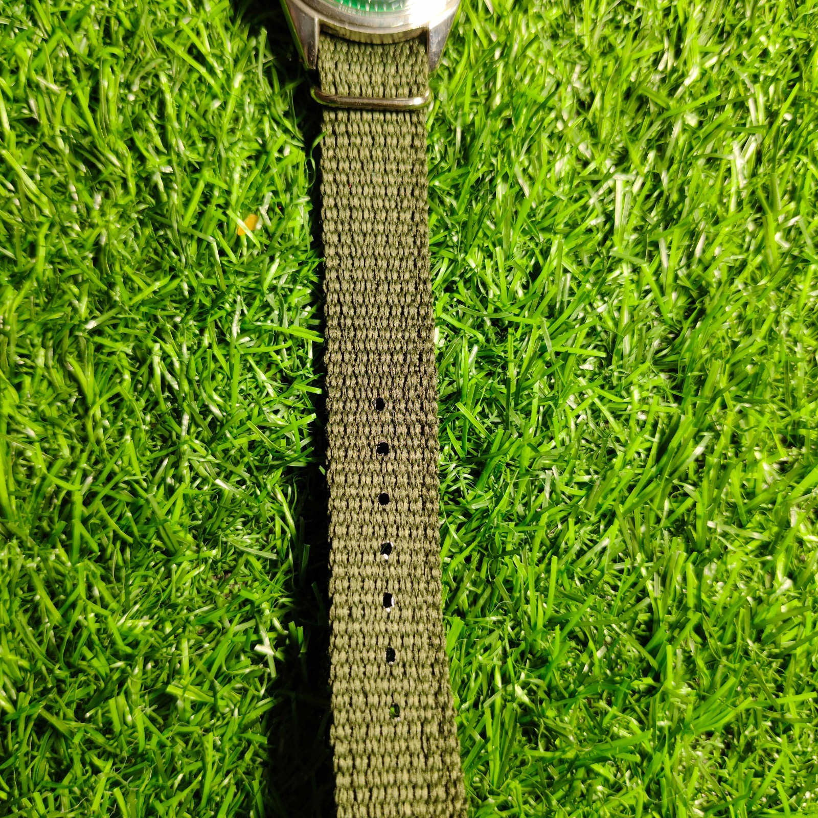 Vintage HMT Pilot 38mm Green Dial Hand-Winding Mechanical Watch Refurbished