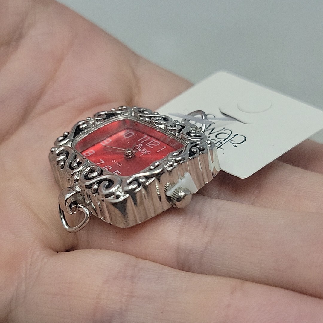 Ruby Red Ornate Swap Watch Face By Beehive Create-a-watch For Lobster Claw Bands