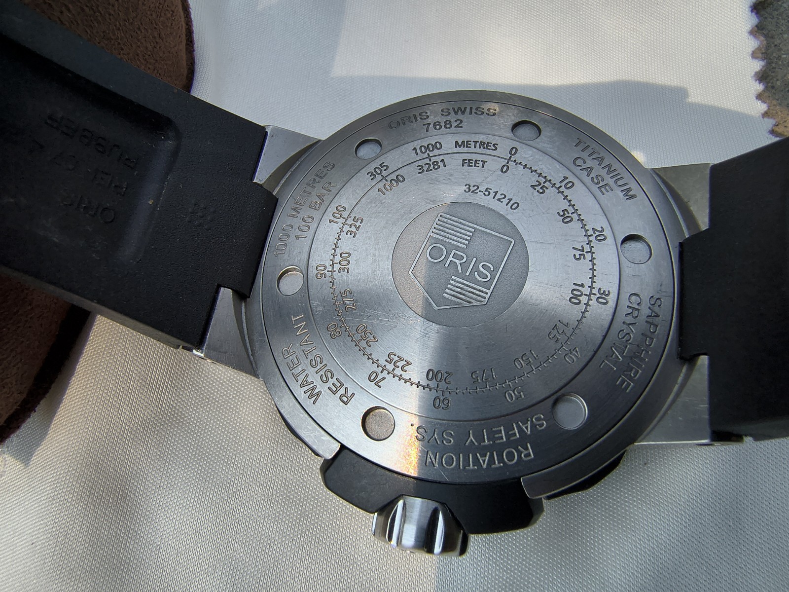 Full Set! Oris Titanium Prodiver Date 1000m – 7682