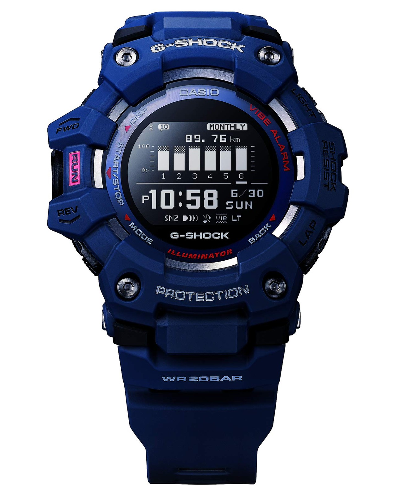 Casio G-Shock INT-GBD-100-2DR Blue Bluetooth Step Tracker Sports Watch