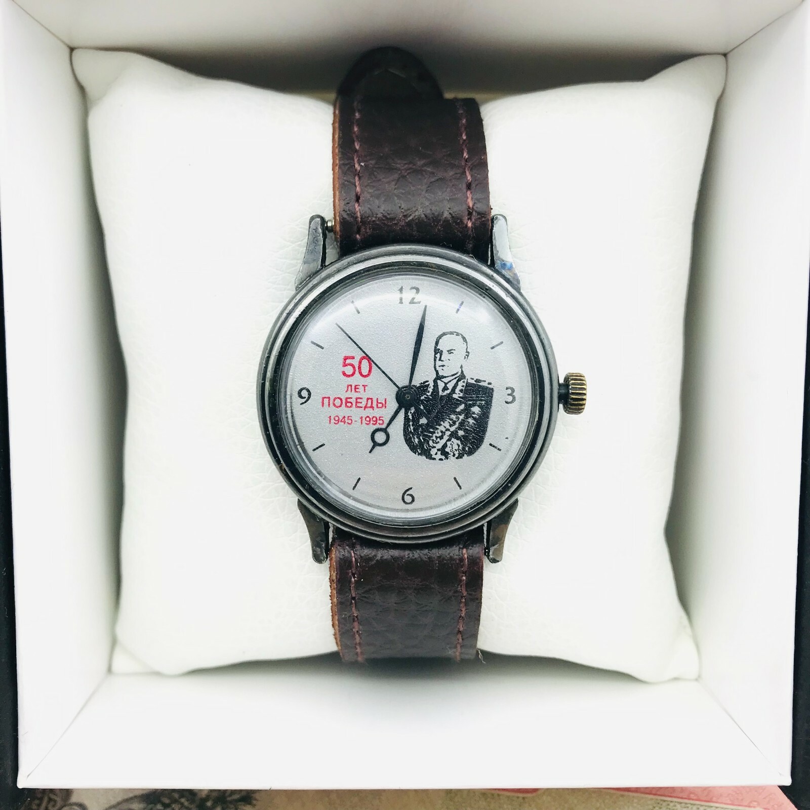 🎖 Rare Raketa 50 years WW2 Commander Zhukov 🎖 Wristwatch USSR Soviet Watch 🛠