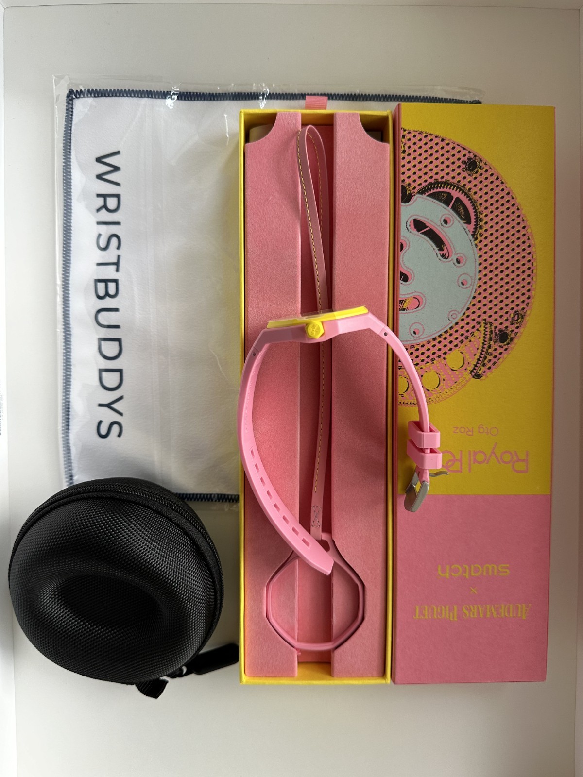AP x Swatch Royal Pop OTG ROZ With WB STRAP Brand New with RECEIPT READY TO WEAR