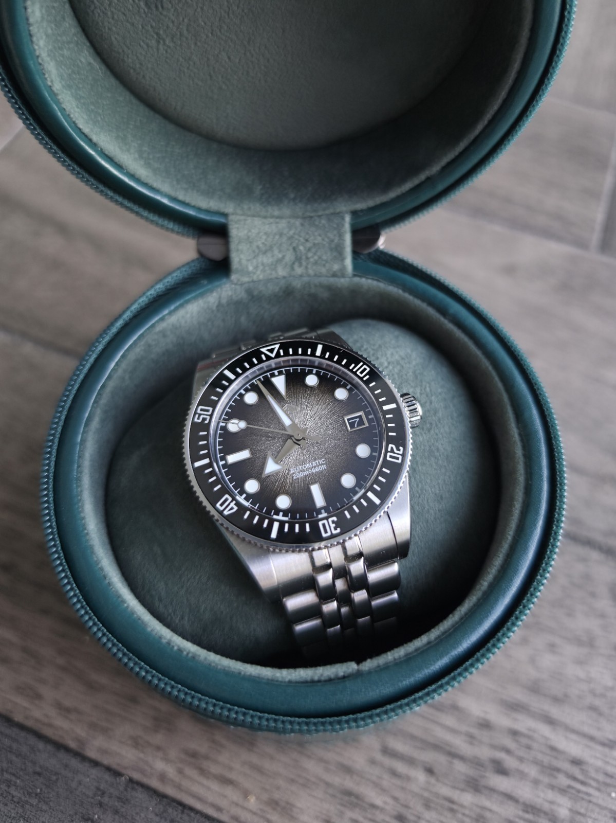 SAN MARTIN SN0148 Miyota 9015 Automatic Gradient Dial 37.5mm 20ATM Diver’s Watch