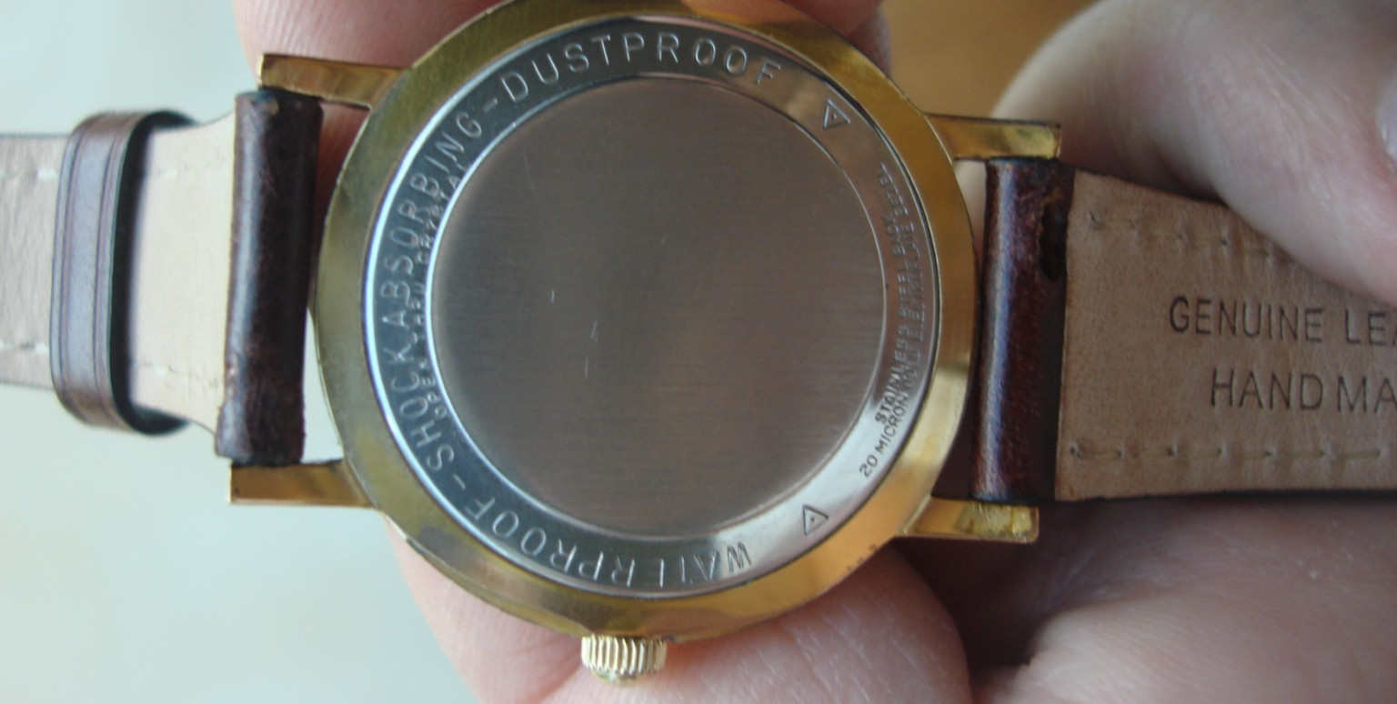Le Marc by Benrus Shock-Absorber Linen Dial ETA 2373 17 Jewels Swiss wristwatch