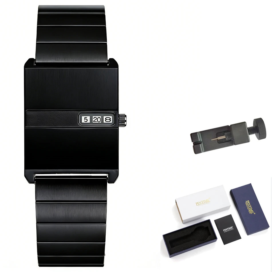 Square Niche Couple Watches Silver Stainless Steel Bracelet New-style Trendy Men