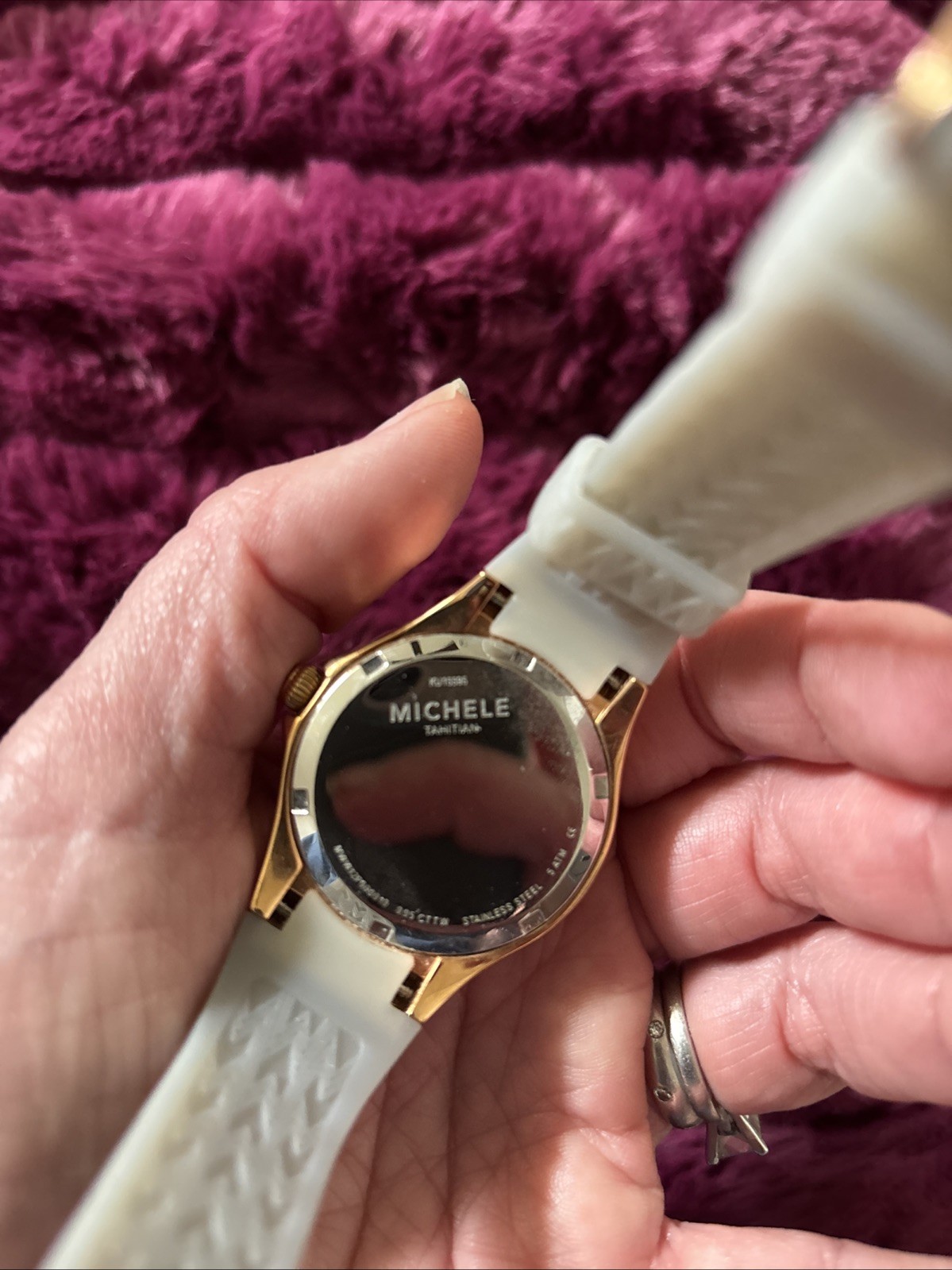 Michele Tahitian Rose Gold Watch – MWW12P000010 – New Battery