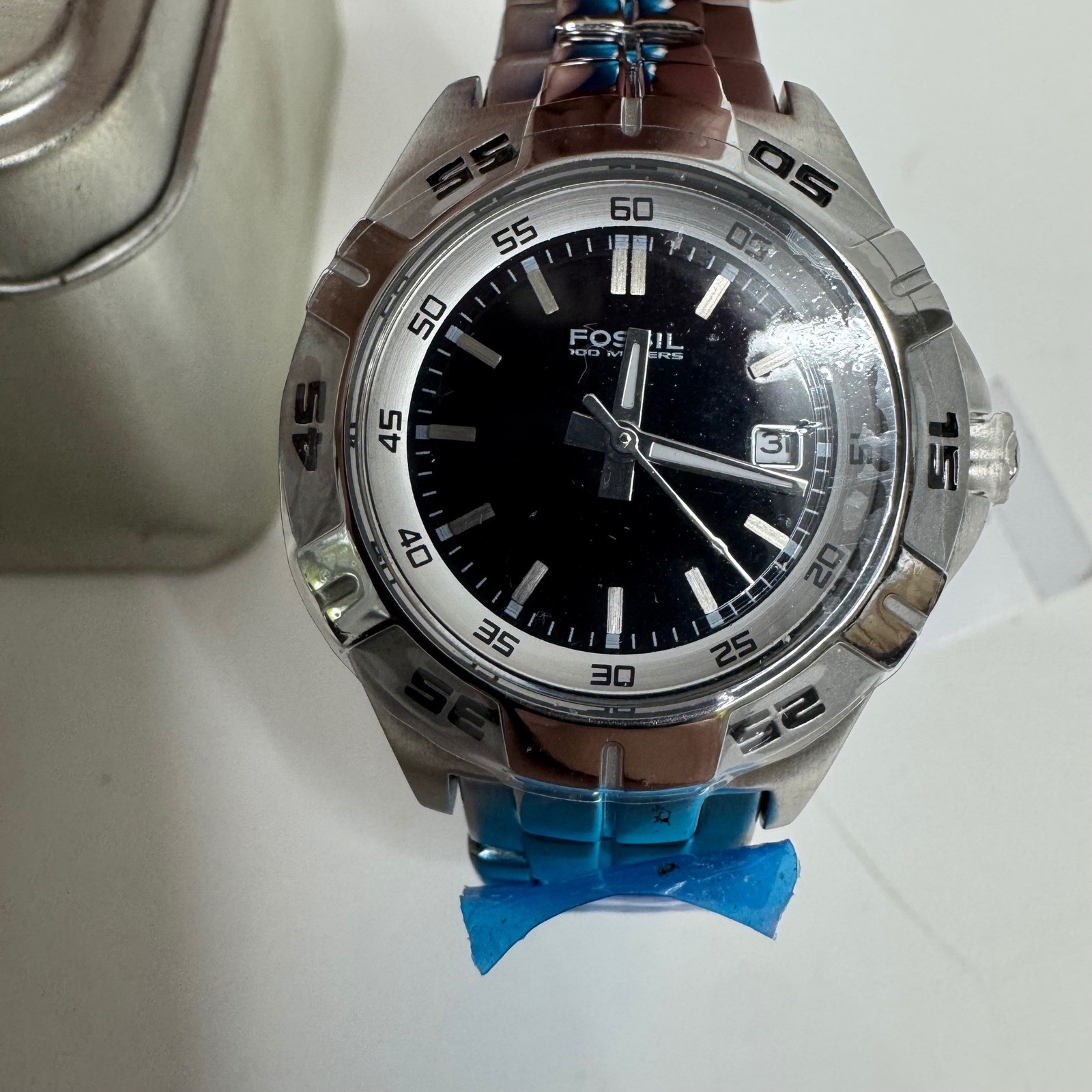 Fossil PR5339 Snap-On Special Edition Watch Stainless Steel Black Dial New