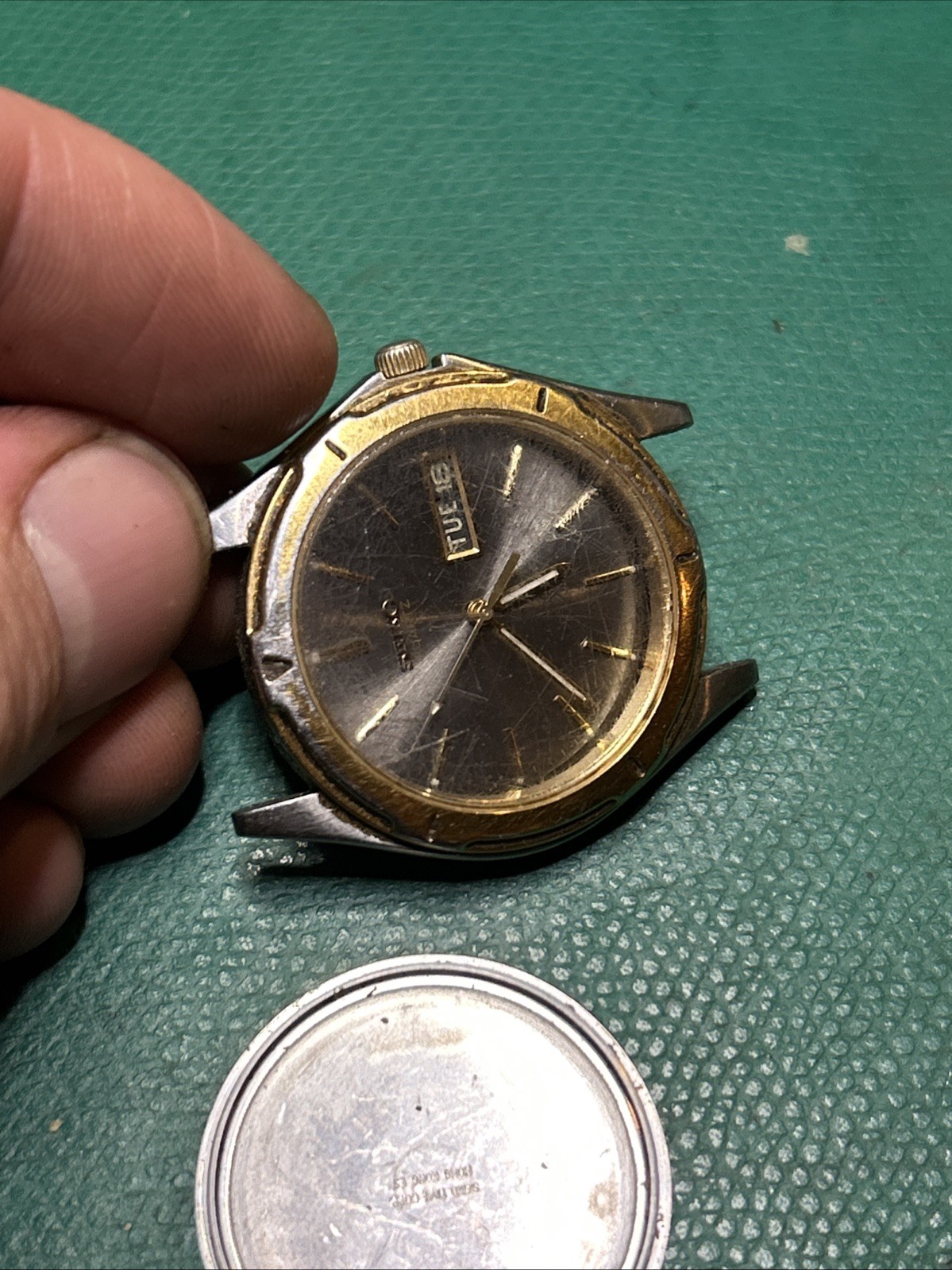 Seiko Men’s 36mm Vintage 1980’s Gold Plated Watch 7N43 6A09