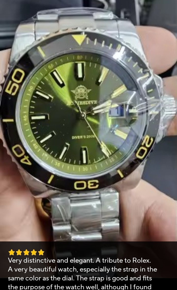 ADDIESDIVE 200M Dive Watch Japanese Quartz 41MM Ceramic Bezel Stainless Steel