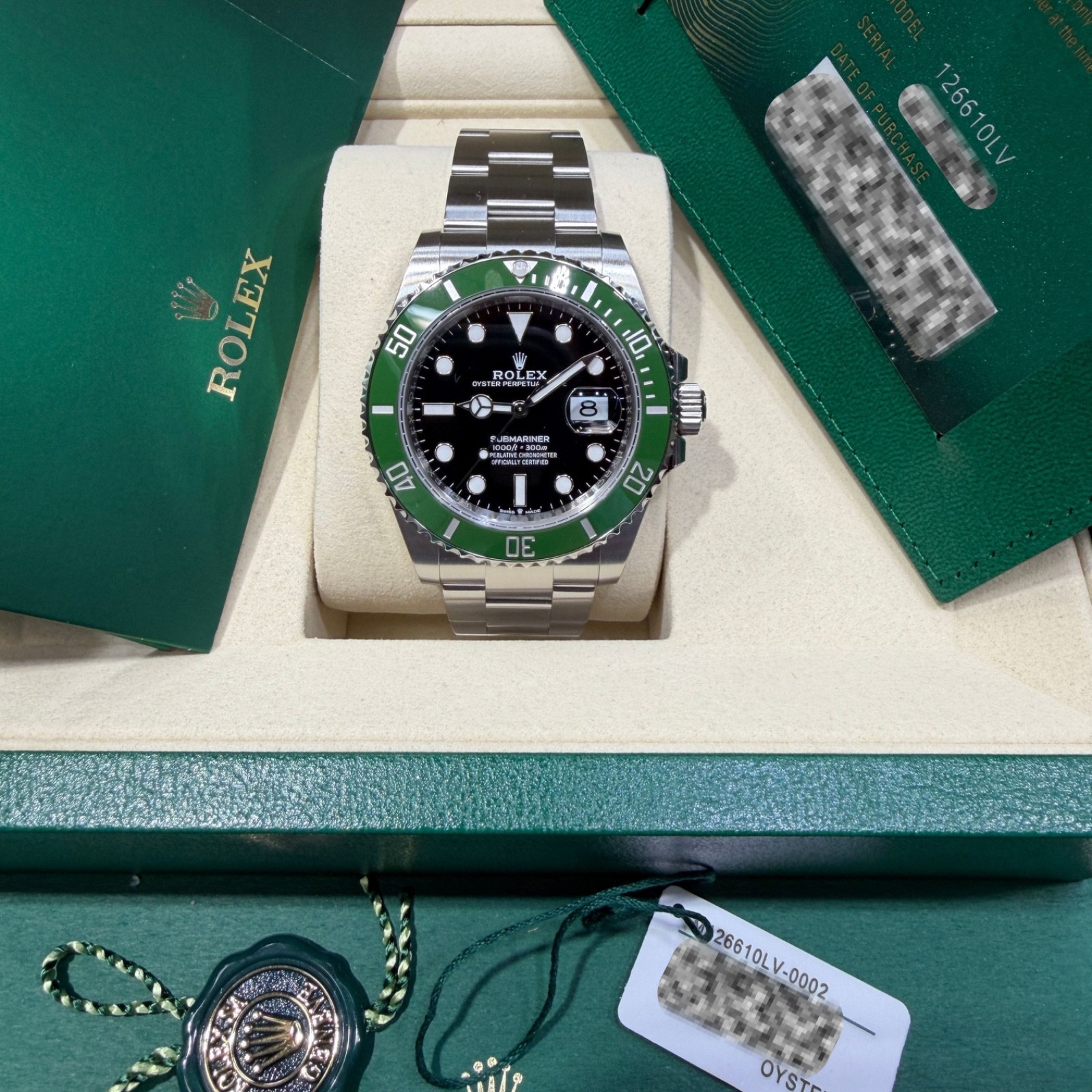 2026 NEW FULL STICKERS Rolex Submariner 126610LV ‘Starbucks’ 41m Green Bezel