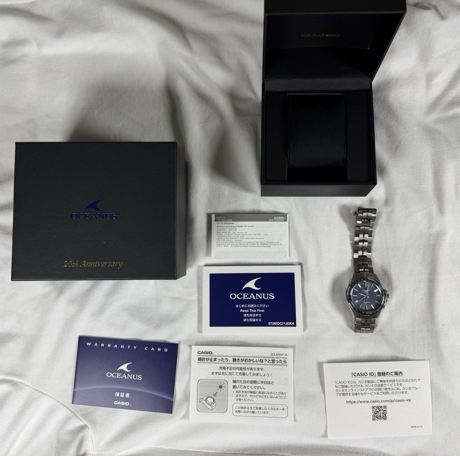 Casio Oceanus OCW-S400SG-2AJR 20th Anniversary Watch Blue