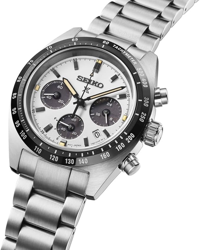 SEIKO PROSPEX SBDL125 Made in Japan Panda Dial Solar Chronograph Men’s Watch