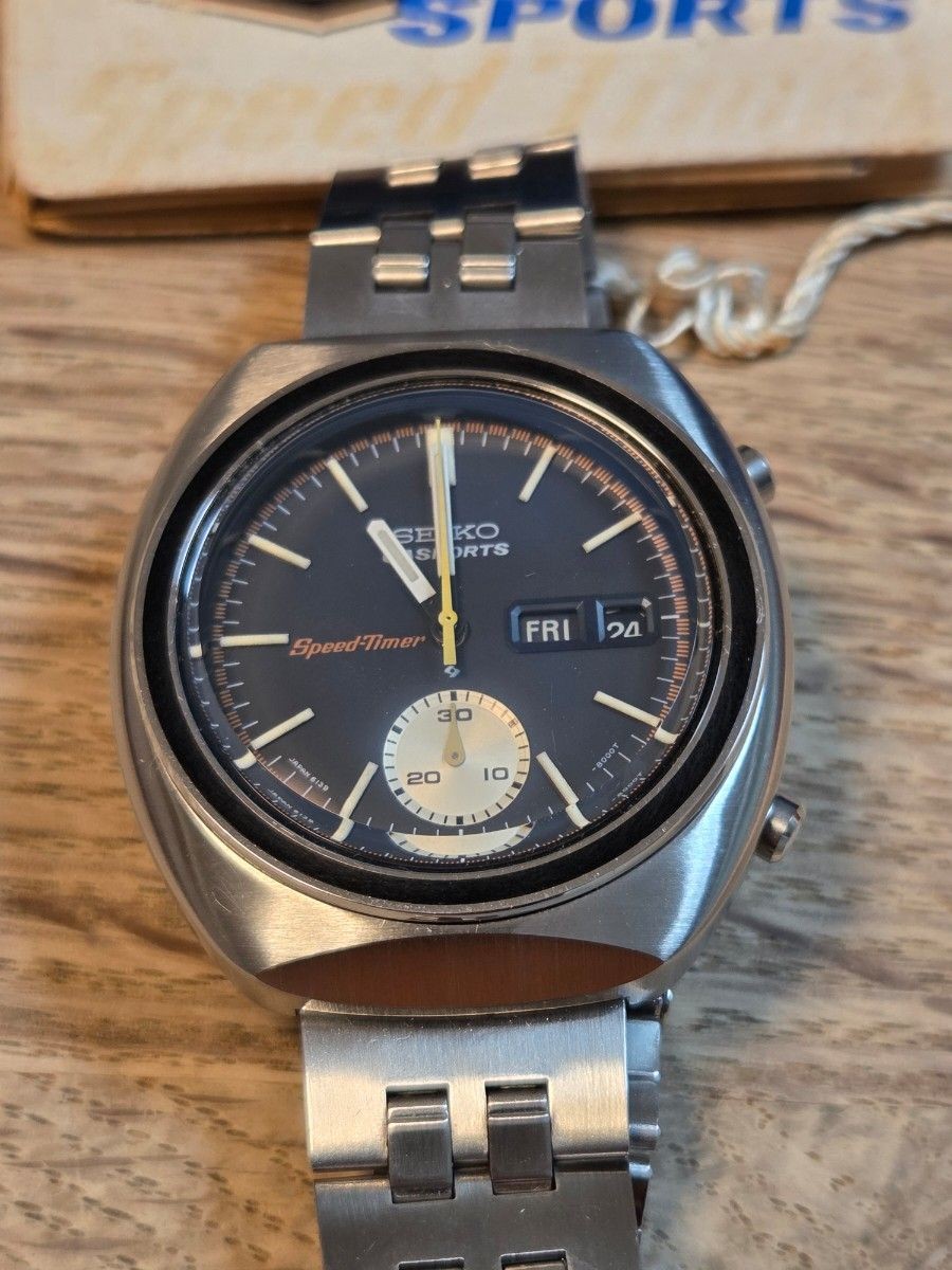 Seiko 6139-8002 5 Sports Speed Timer Deadstock Stored Watch Japan