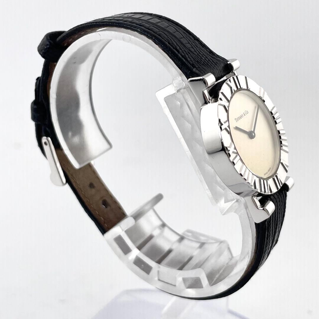 Tiffany Atlas Silver 925 Watch Ladies Quartz Steel Case