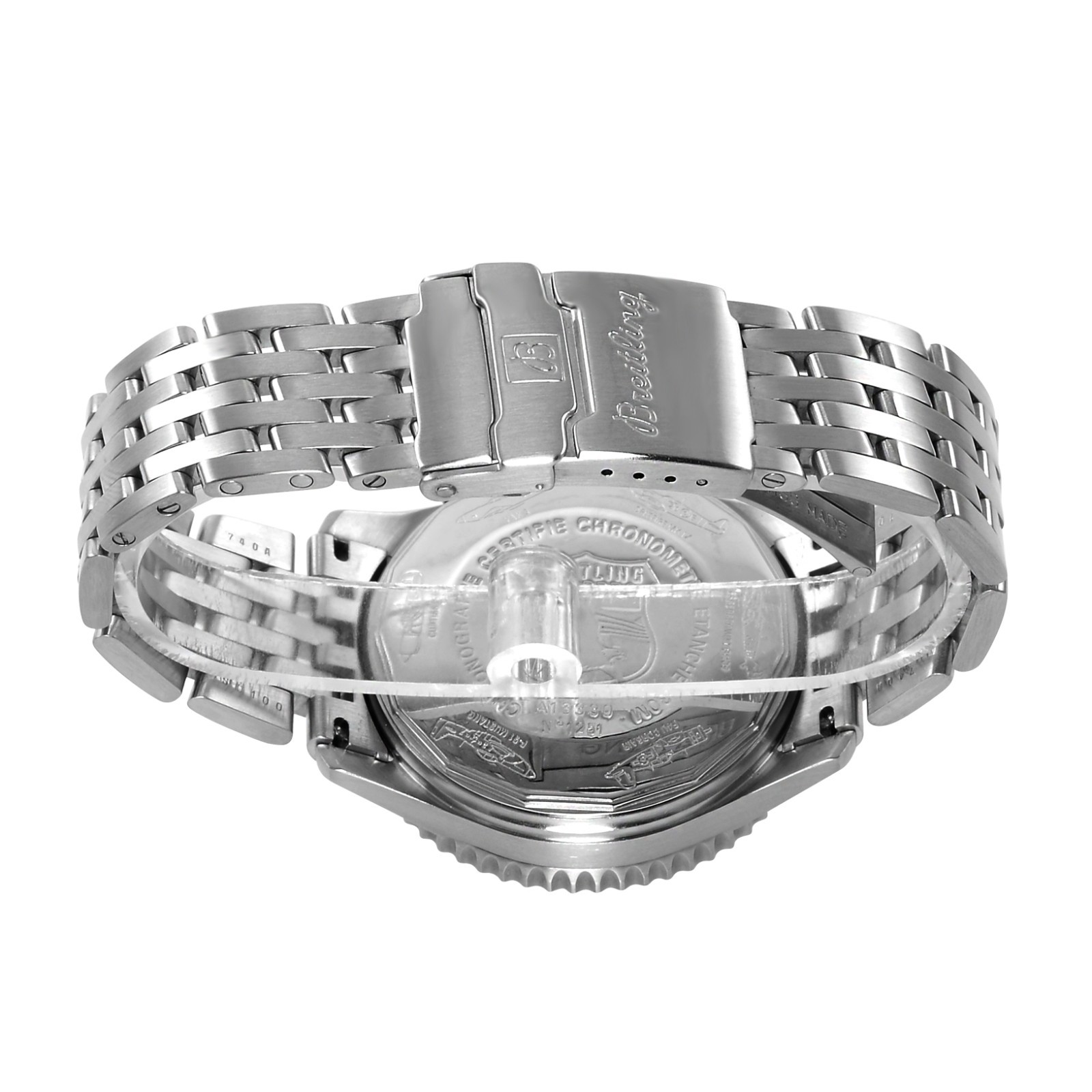 NEW Breitling Navitimer 18mm BRUSHED Stainless Steel Link For Fighter Bracelet