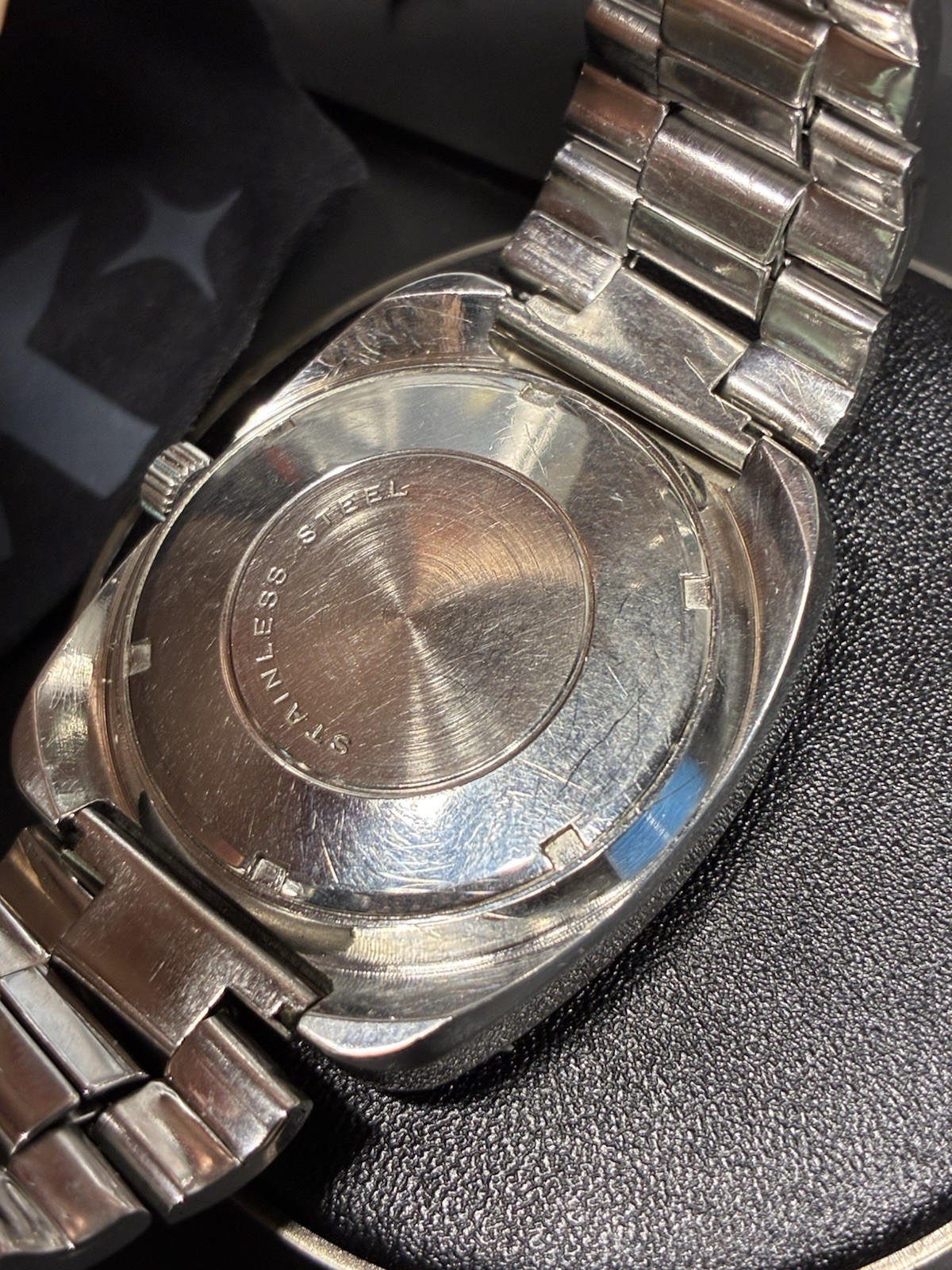Vintage Wittnauer Automatic Watch TV Dial Men’s With Original Band RUNNING
