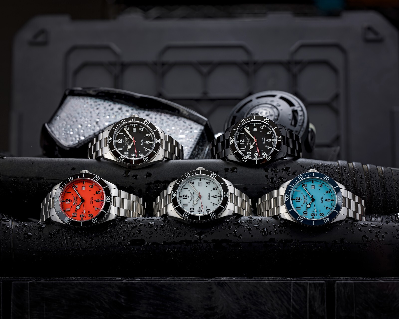 Tresod Men Ocean Master Swiss Made SW200 Automatic Lume Dial Ceramic Bezel Watch