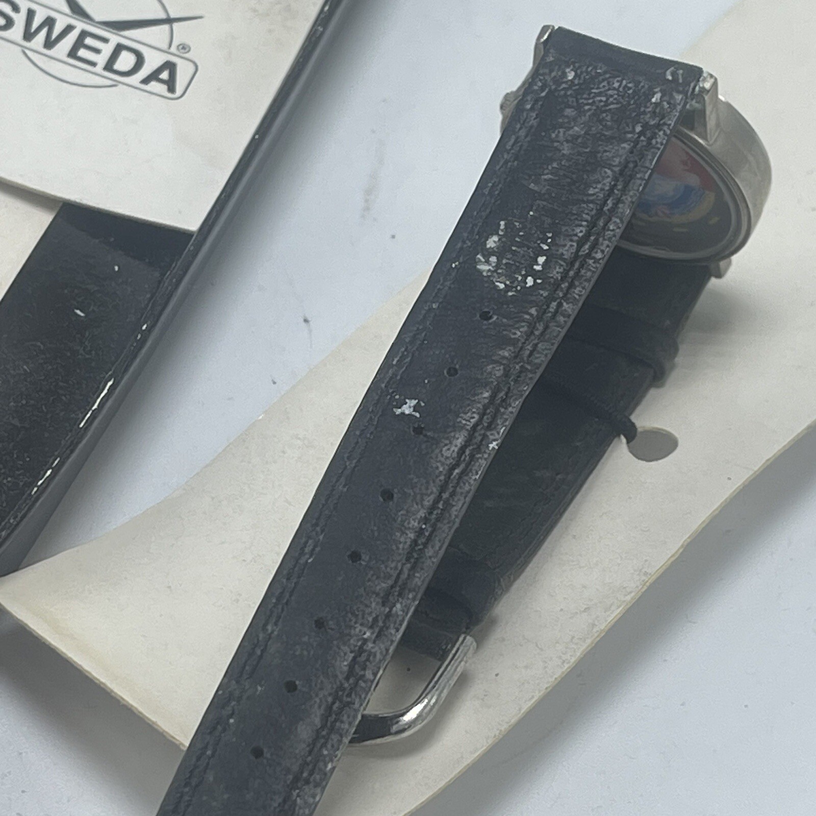 Sweda Mens Joe Camel Mens Wrist Watch Black Band Multicolor Face Needs Battery