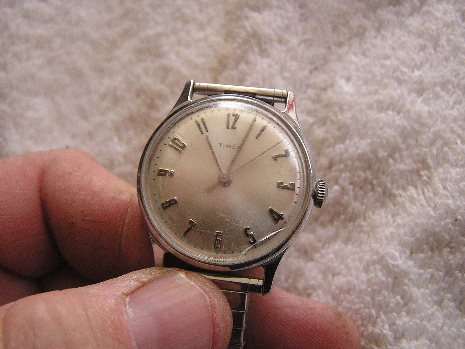 Vintage Timex Watch Numeric Dial