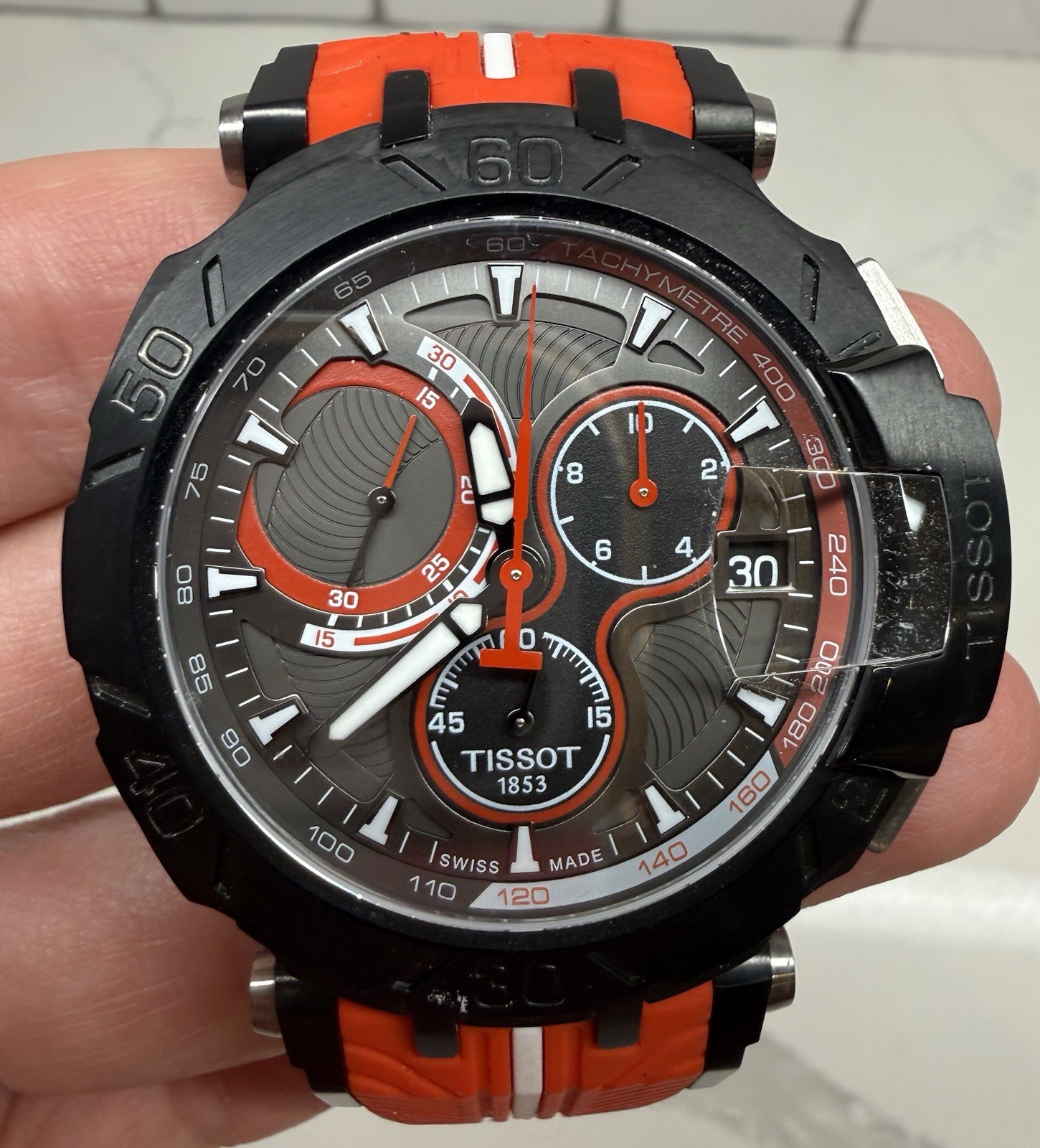 TISSOT T-Race JORGE LORENZO 2017 Limited Edition 1502/2017 Anthracite Dial Watch