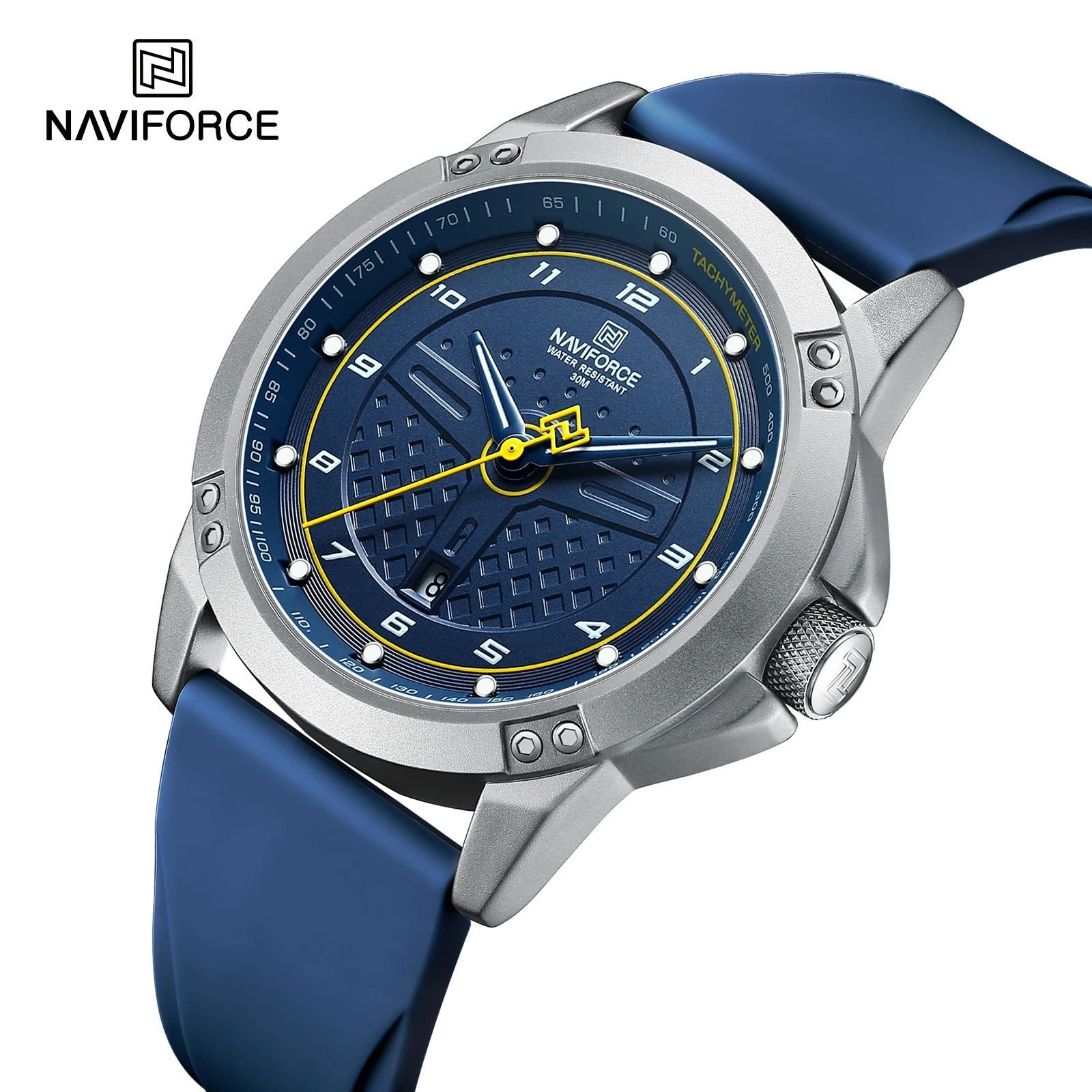 Men’s Casual Quartz Watch Sport Waterproof Silicone Strap Luminous Wristwatch