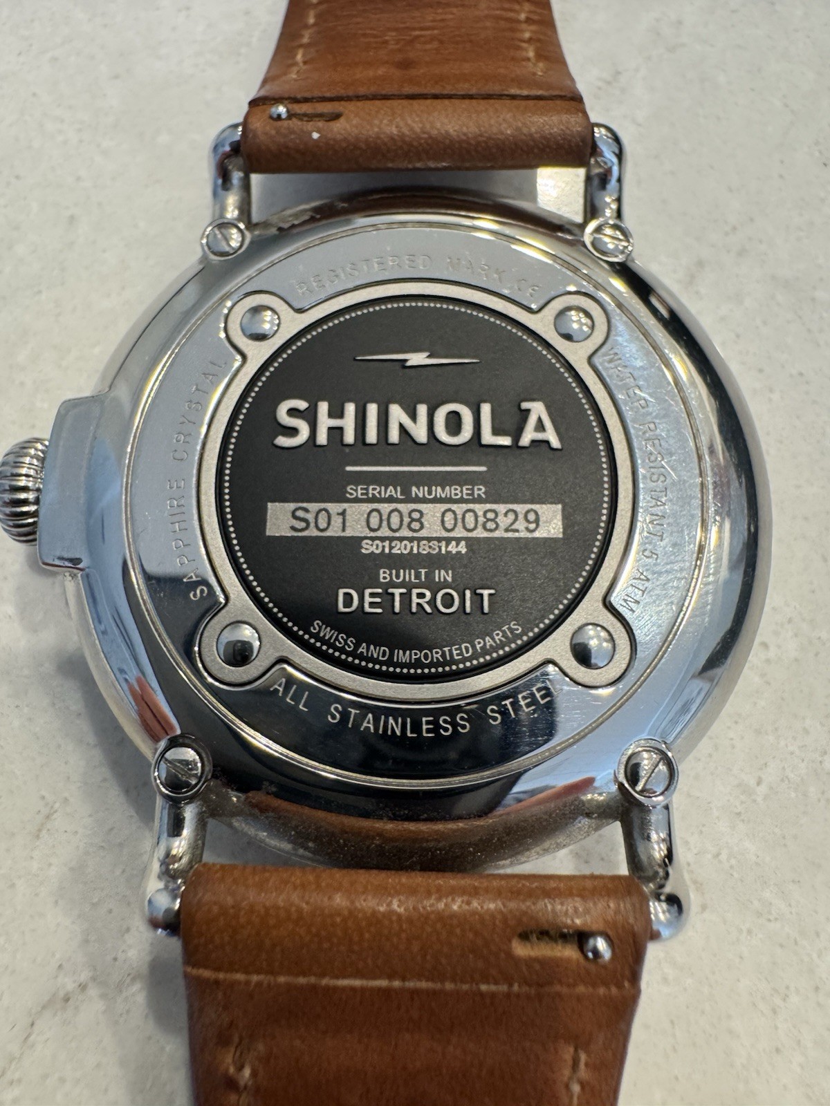 Shinola Runwell 47mm Silver Stainless Steel
