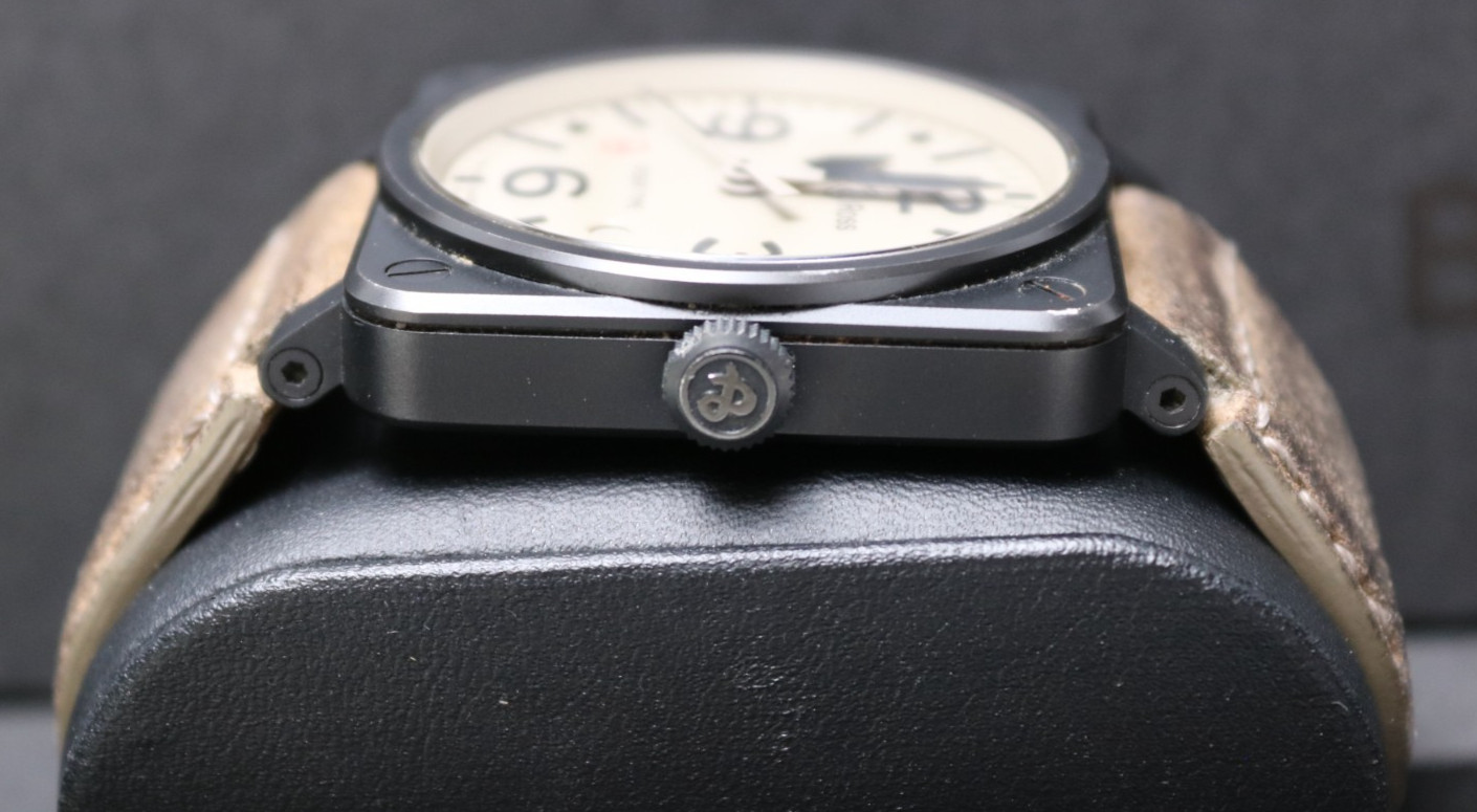 Bell & Ross BR03-92 Desert Type 42mm Matte Black Ceramic Automatic Date Watch
