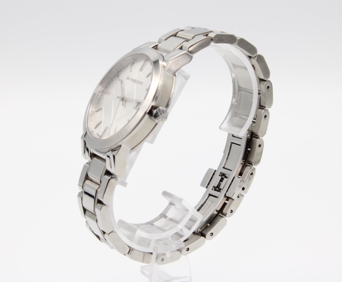 BURBERRY THE CITY Stainless Steel Silver Unisex Watch BU9000