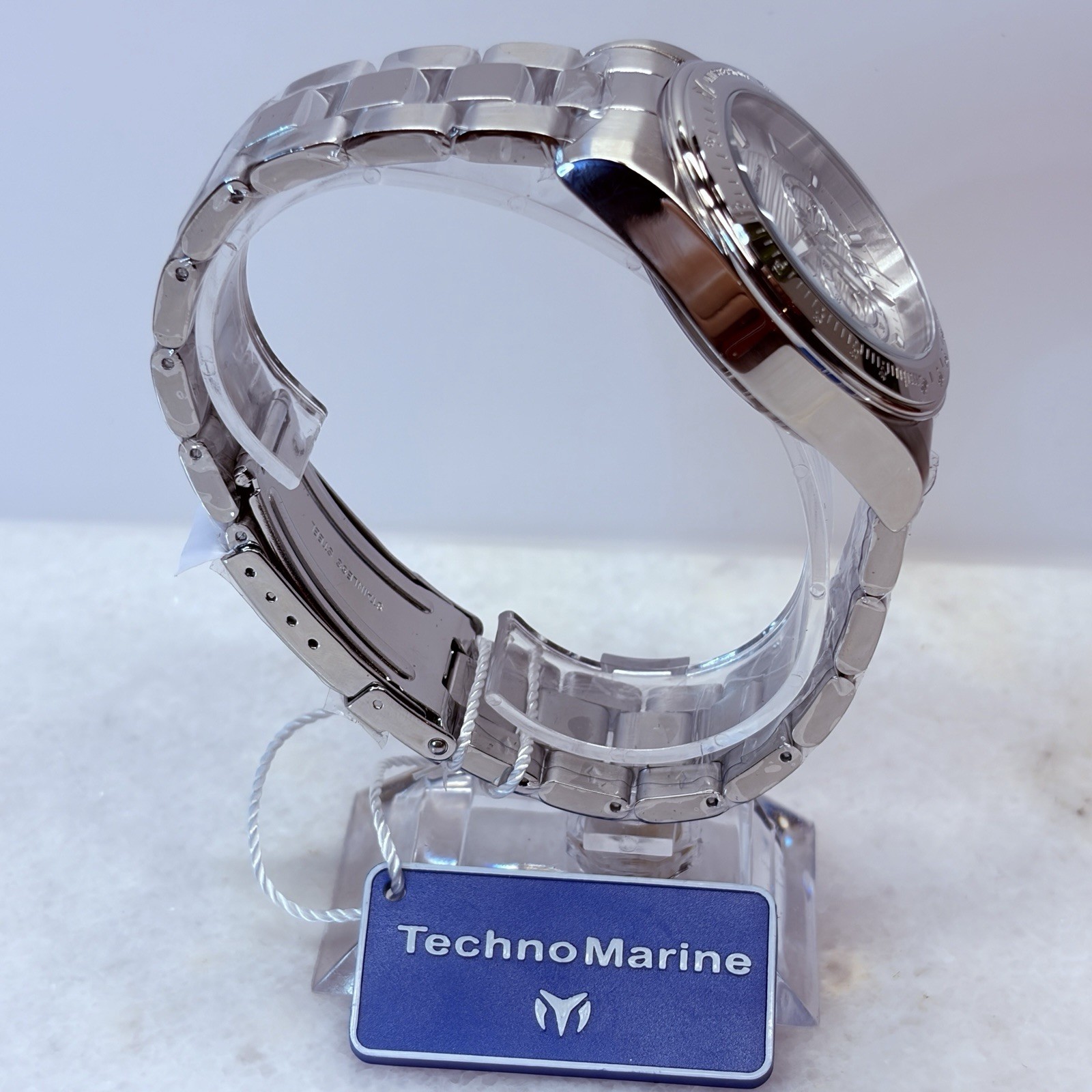 TechnoMarine TM-219000 Chronograph 42mm Men’s Stainless Steel Watch New In Box
