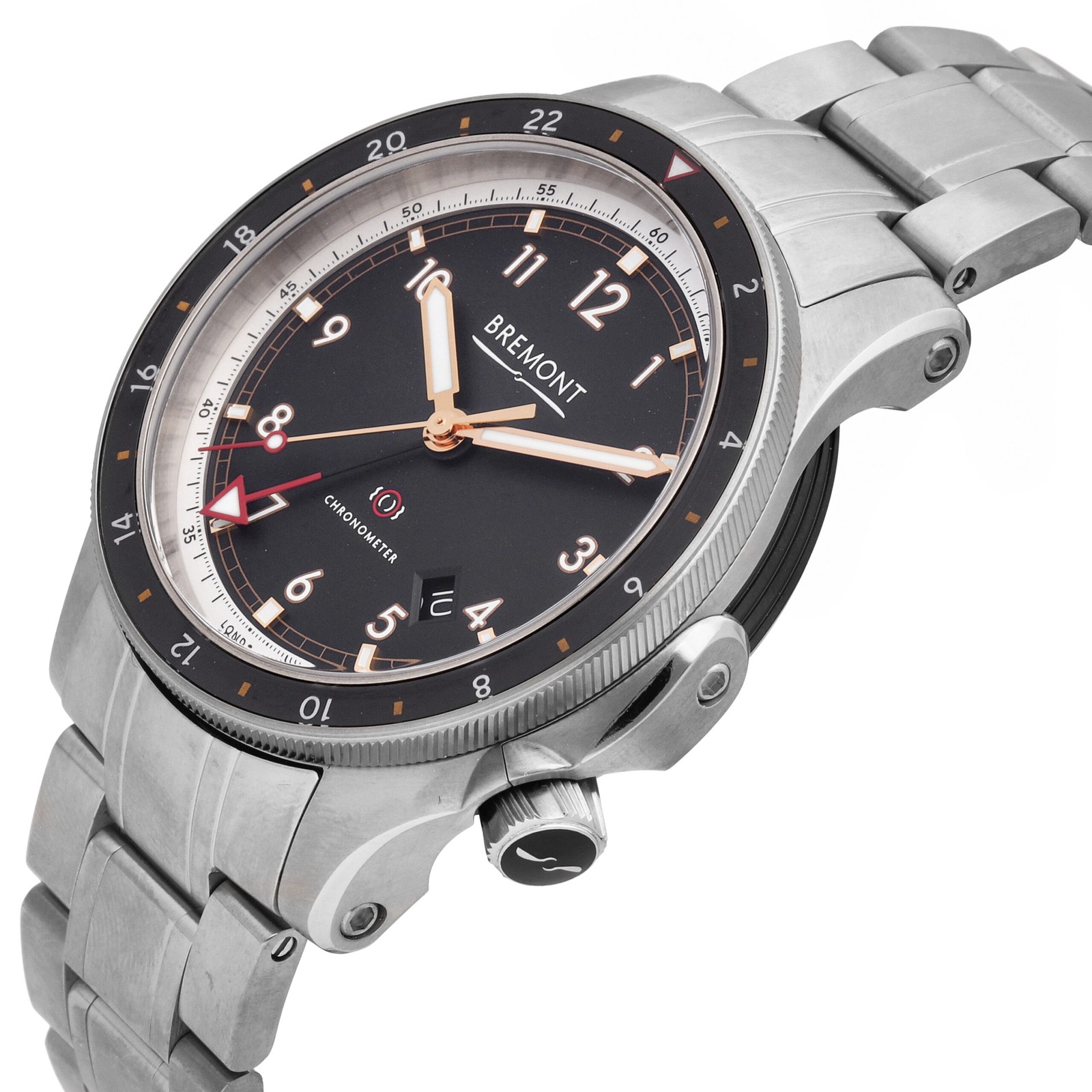 Bremont Ionbird Titanium Black Dial 43mm Auto Men’s Watch IONBIRDMODEL12020-B