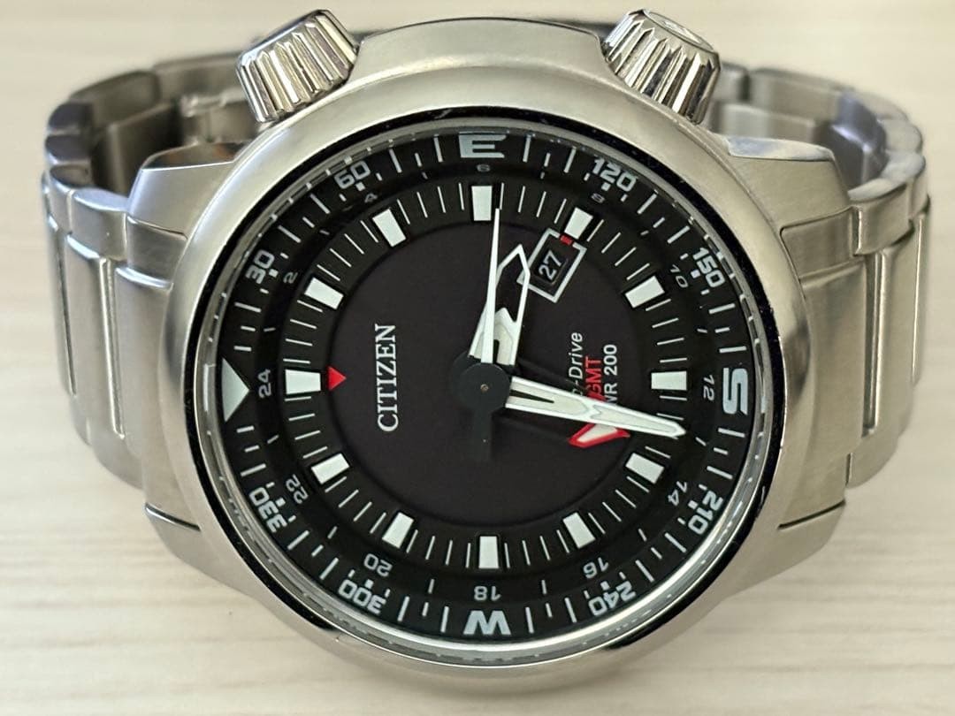 CITIZEN Eco-Drive GMT B877-R005600 47mm Inner Rotating Bezel Watch