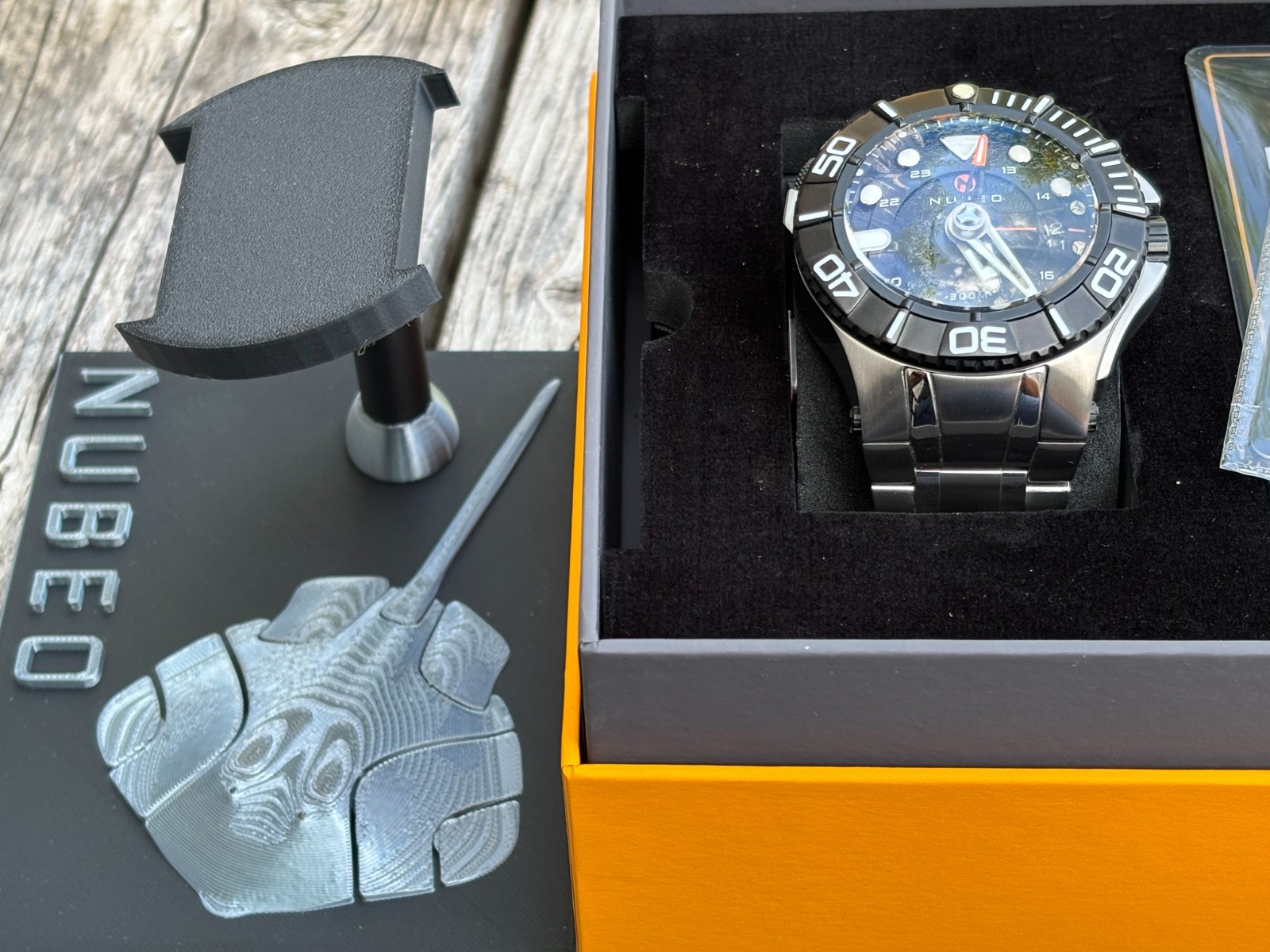 Nubeo Skylab Automatic Limited Edition Watch. Indigo. NB-6083-0H