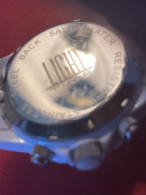 Light-Time Italian watch..Made of PolyCarbonate for Activity..GREAT for gym-READ