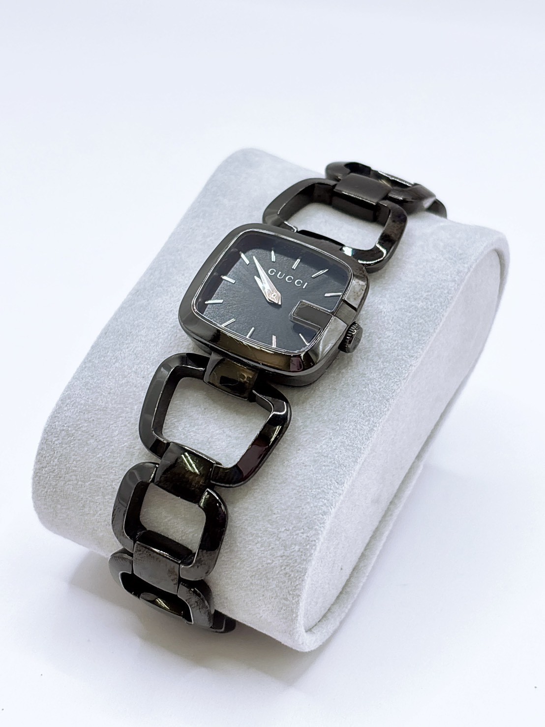 GUCCI 125.5 G Collection Women’s Quartz Watch Black Dial Stainless Steel
