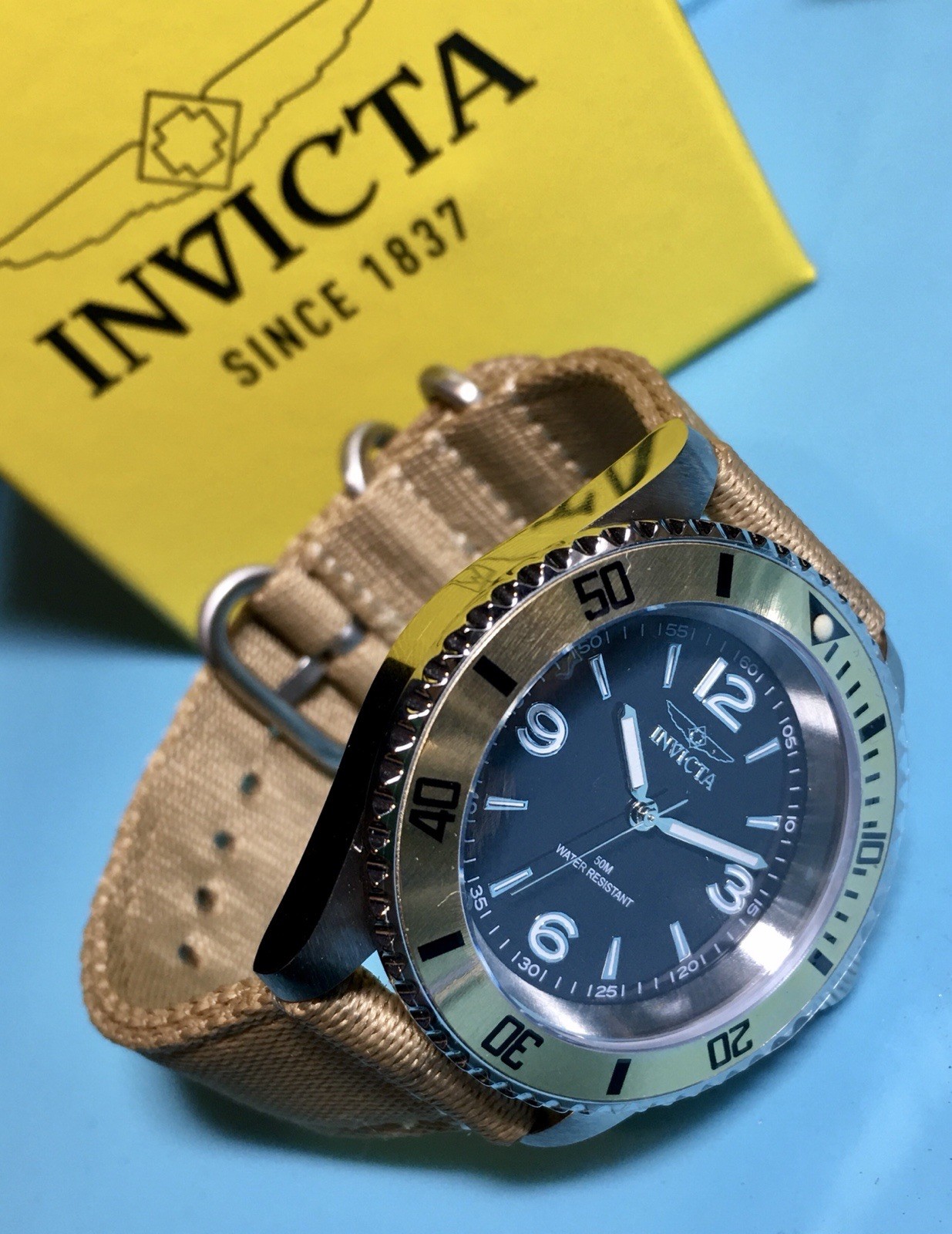 INVICTA SPECIALTY PRO DIVER FATHOMS STYLE NO DATE ALPHA NUMERIC 40MM QUARTZ MOD!