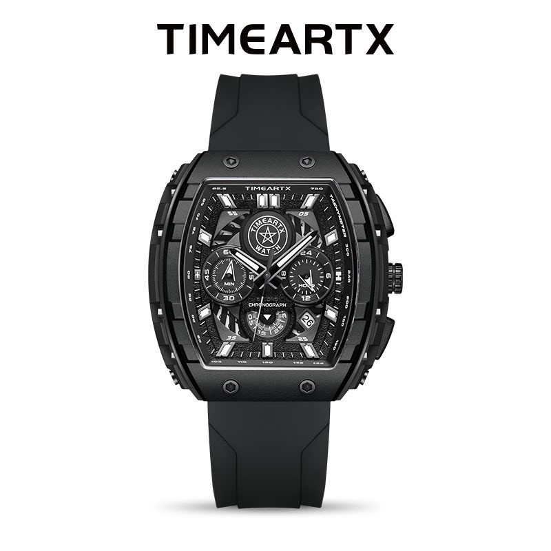 TimeArtx Casual Everyday Chronograph Watch, 30mm Water resistant, Calendar