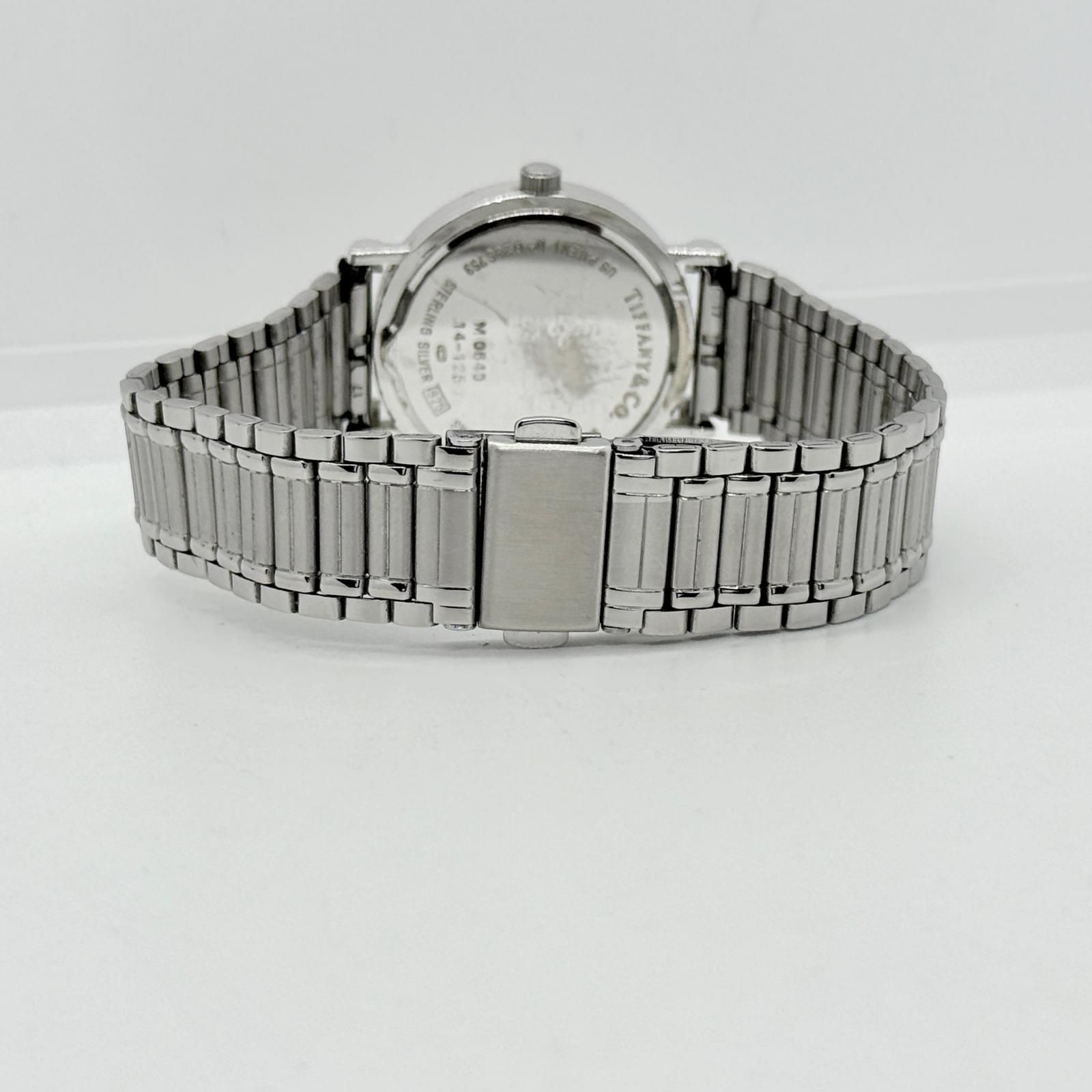 TIFFANY & Co. Atlas Authentic M0640 Quartz Watch Silver Dial Working w/Box Japan